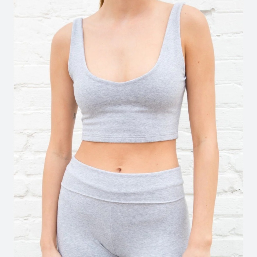 brandy melville grey lydia tank